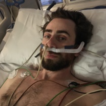 Picture of Henry in the hospital